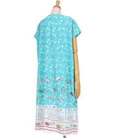 tsumori chisato SLEEP ツモリチサト ワンピース ルームウエア 4分袖 綿100%(本体) ローン素材 ロング丈(ふくらはぎ付近) レディース UNT146 /ワコール