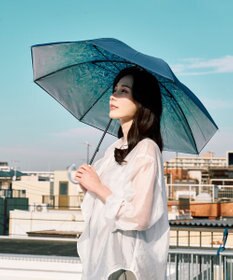 MOONBAT 【ハニカム断熱パラソル】estaa エスタ アイスクリスタル 長傘  晴雨兼用 日傘 遮熱 耐風 50cm