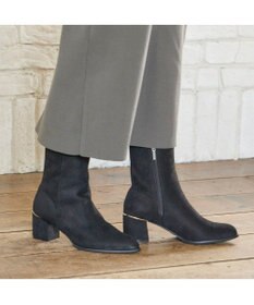 MODE ET JACOMO <carino>【レイン対応】ポインテッドフレアヒールブーツ