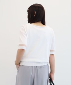 Green Parks 袖シアーニットプルオーバー