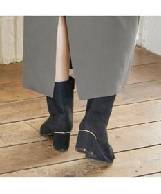 MODE ET JACOMO <carino>【レイン対応】ポインテッドフレアヒールブーツ