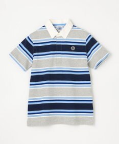 J.PRESS KIDS 【140-170cm】マルチボーダー 半袖ポロシャツ