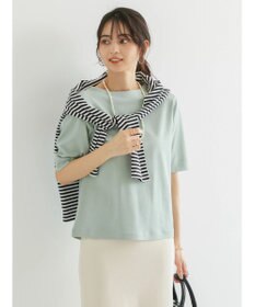 AMERICAN HOLIC ５分袖ボートネックカットプルオーバー