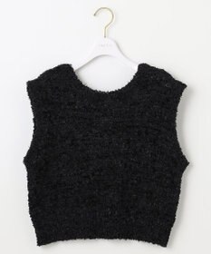 ANY SIS L 【前後着用可】リボンヤーン ベスト