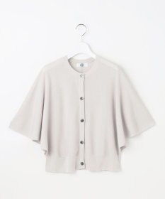 J.PRESS LADIES 【洗える・抗菌防臭】COTTON ACETATE DRY バタフライスリーブ カーディガン