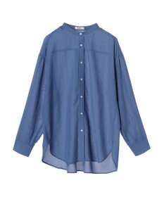 earth music&ecology シアーバンドカラーシャツ