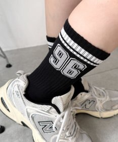 WEGO ナンバリングラインリブソックス