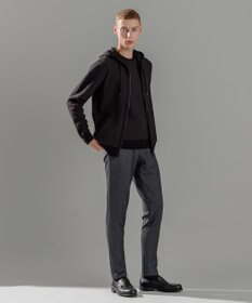 JOSEPH HOMME 【イージーケア】 ヴィスコースリンクス　ジップアップニットフーディー