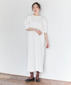 #Newans 【セレモニーにも/洗濯機可】パフスリーブロングワンピース​