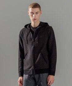 JOSEPH HOMME 【イージーケア】 ヴィスコースリンクス　ジップアップニットフーディー