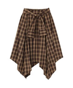 earth music&ecology イレヘムチェックシャツライクスカート