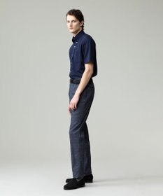 J.PRESS MEN 酷暑の清潔感もこれ一枚で【吸水速乾 / 抗菌防臭 / 防シワ】【J.PRESS OXFORD JERSEY】カノコインレイ半袖 シャツ / B.D.