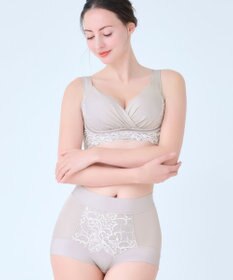 BRADELIS New York 【BRADELIS NewYork peace】綿混フィットレースショーツ25 深め 補正下着 ヒップアップ 美尻