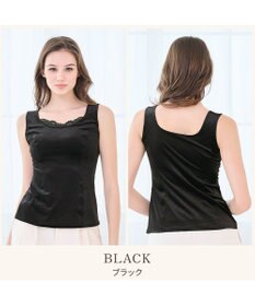 BRADELIS New York 【BRADELIS NewYork peace】シャイニーベロアブラキャミ25 カップ付き ブラトップ 補正 下着