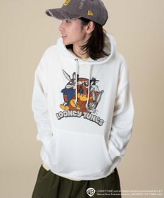WEGO 【ユニセックス着用ITEM/裏起毛】LOONEYTUNESグラフィックプルオーバー
