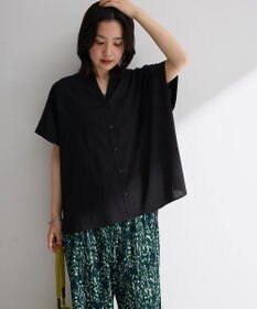 Green Parks 半袖シアースキッパーブラウス