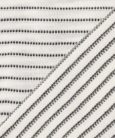 J.PRESS LADIES L 【洗える・抗菌防臭】コットンアセテート ボーダー ドルマン ニット