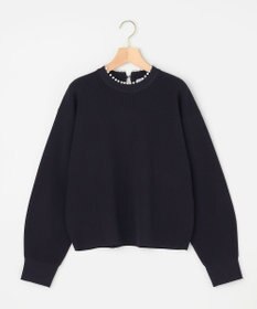 組曲 L 【先行予約・WEB限定】パール釦畦ニット プルオーバー