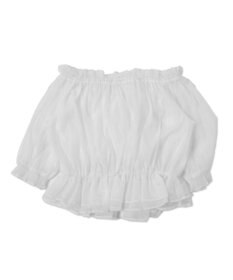 WEGO 【２点セット】キャミSETオーガンジーオフショルブラウス