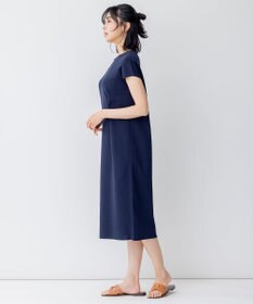 23区 【洗える】アセテートミラノリブ ニットワンピース