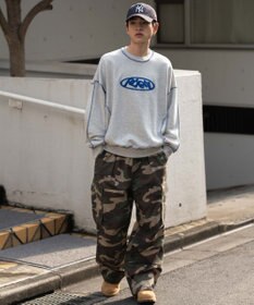 WEGO 【ユニセックス着用ITEM】ショートカラーステッチサガラロゴプルオーバー