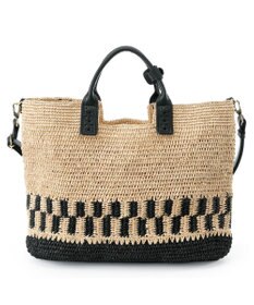 IBIZA ラフィア　２ＷＡＹバッグ　（Ｌ）