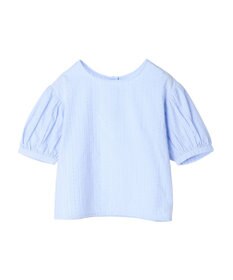 earth music&ecology 刺繍パフスリーブブラウス