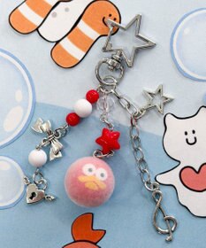 WEGO ふさふさモンスタービーズキーホルダー