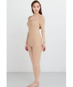 WACOAL あったかインナー 【ふんわりあったか】 8分袖 長袖 天綿オーガニックを使用 あたたかい ムレにくい しなやかでやわらかい 3Lまで対応 大きいサイズ レディース CLD310 /ワコール