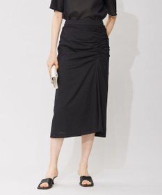 ICB L 【洗える】コットンリップル ナロースカート