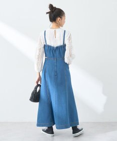 earth music&ecology サイドカットデニムキャミワンピース