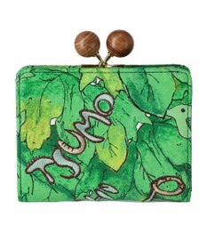tsumori chisato CARRY 葉っぱ がま口 2つ折り財布