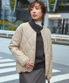 23区 中綿パディング コンパクト アウター ベージュ系