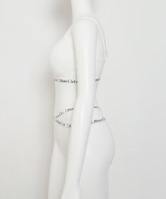 WEGO 【ブラトップ＆ショーツセット】Liliane　Ciel　ロゴテープ