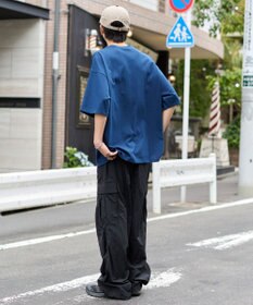 WEGO 【ウエストゴム/MLサイズ展開】ナイロンイージーカーゴパンツ