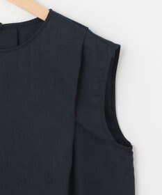 SHARE PARK LADIES 【洗える】ウォッシャブルリネン　ノースリブラウス