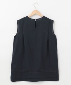 SHARE PARK LADIES 【洗える】ウォッシャブルリネン　ノースリブラウス