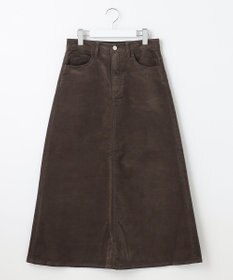 自由区 【洗える】リブレスコール ロングスカート