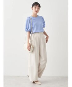 earth music&ecology パフスリーブプルオーバー