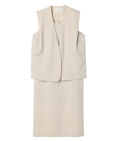 AMERICAN HOLIC ＳＥＴ　イージーケアジレベスト＋Ｉラインワンピース