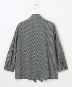 自由区 【洗える】ジオメトリックハートプリント ブラウス