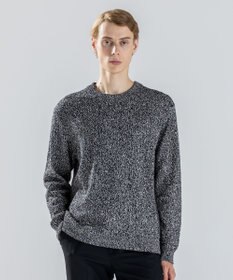 JOSEPH HOMME 【新素材】ペーパーウールミックス　クルーネックニット ライトグレー系