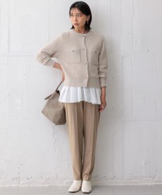 23区 L 【洗える】ドライ2WAYストレッチ テーパードパンツ