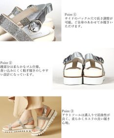 Dominic3 フットベット ラインストーンサンダル