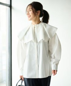 #Newans 【セレモニーにも】2wayタックフレアカラーブラウス