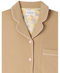 une nana cool 【綿100%】70/2 天竺 半袖開襟パジャマ MADE WITH LIBERTY FABRIC