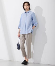 J.PRESS LADIES 【セットアップ対応・洗える・UVケア・速乾】 OXIJEWELストレッチ テーパード パンツ