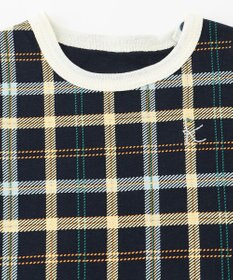 組曲 KIDS 【80-90cm】Check 半袖オーバーオール