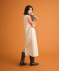 Green Parks なめらかタッチスウェード調ジャンパースカート