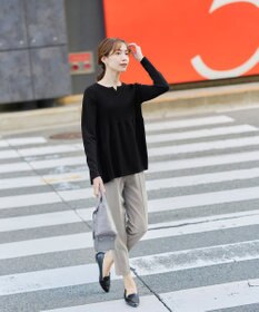 Tiaclasse 【ダブルストレッチ・洗える】テーパードパンツ